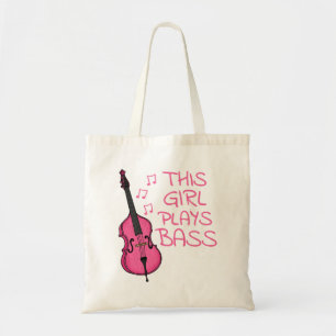 This Girl Plays Bass, Female Double Bassist Tote Bag