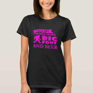 This Girl Really Loves Bigfoot And Beer T-Shirt
