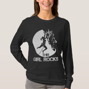 This Girl Rocks Climbing Boulder Carabiner Climber T-Shirt