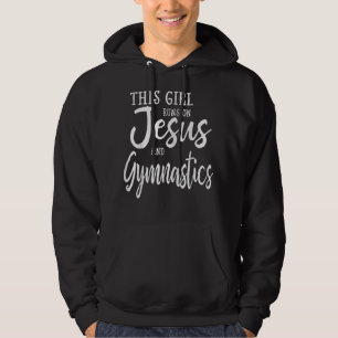 This Girl Runs On Jesus And Gymnastics T-Shirt Hoodie