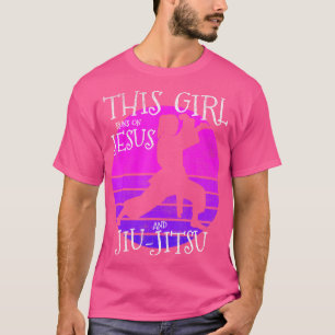 This Girl Runs On Jesus And Jiu Jitsu Shirt