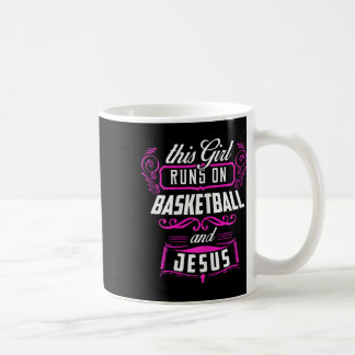 This Girl Runs On Sketll And Jesus Gift Coffee Mug