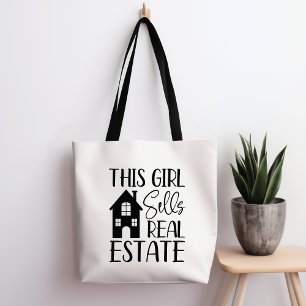 This Girl Sells Real Estate Tote Bag