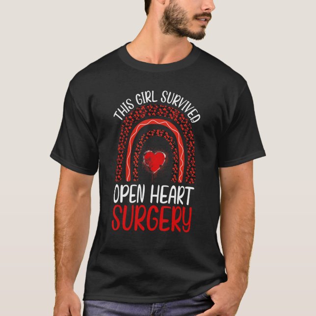 This Girl Survived Open Heart Surgery Womens Survi T-Shirt (Front)