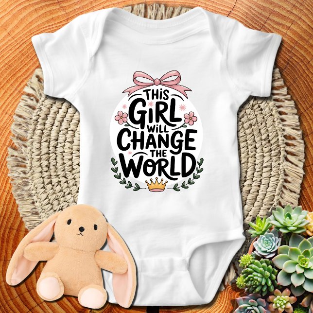 This Girl Will Change The World Baby Bodysuit (Creator Uploaded)