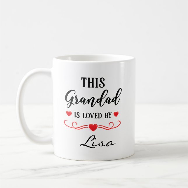 This Grandad Is Loved Personalised Mug Gift Granny (Left)