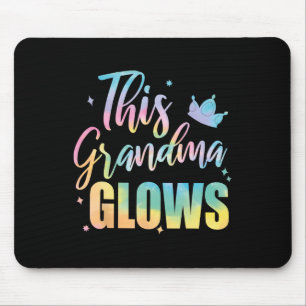 This Grandma Glows Colourful 80s 90s Happy Mothers Mouse Mat