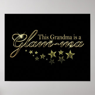 This Grandma is a Glam-ma Poster