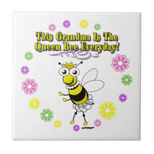 This Grandma Is The Queen Bee Everyday Bee Ring Tile