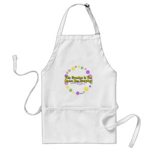 This Grandma Is The Queen Bee Everyday Flower Ring Standard Apron