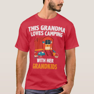 This Grandma Loves Camping With With Her Grandkids T-Shirt