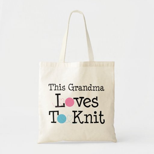 Image of This Grandma Loves To Knit Tote Bag