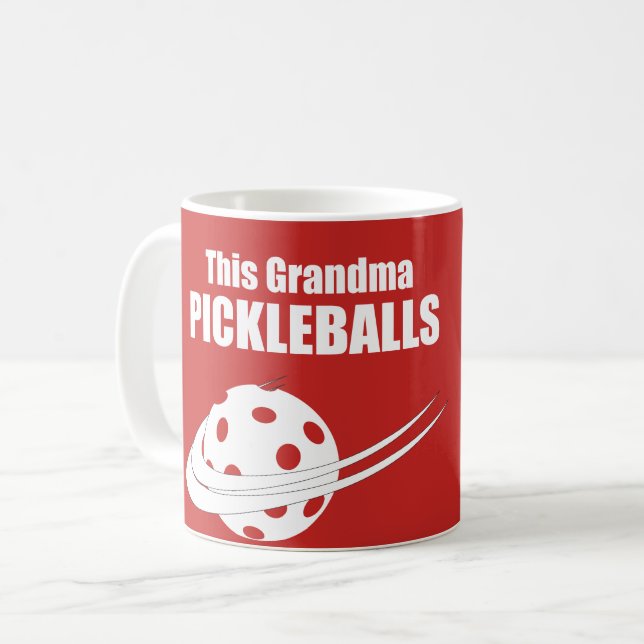 This Grandma Pickleballs Mug (Front Left)
