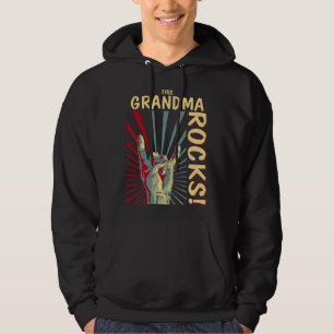 This Grandma Rocks Vintage Retro Concert 70s 80s Hoodie