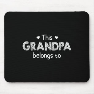 This Grandpa Belongs To - With Customisable Grandk Mouse Mat