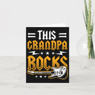 This Grandpa Rocks Dad Guitar Card