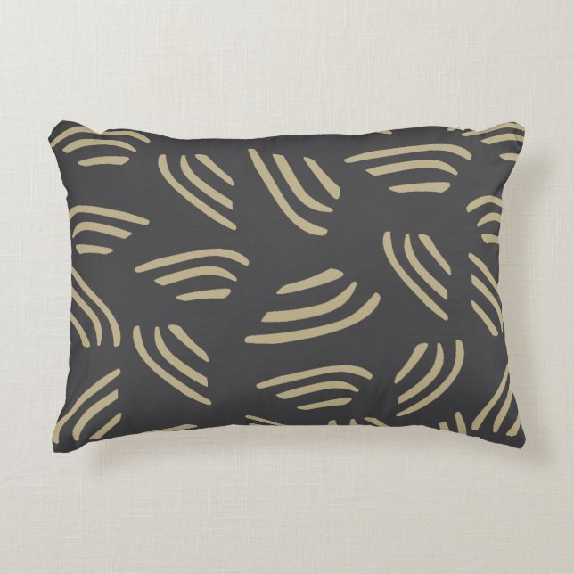 This Grey With Neutral Flecks Accent Pillow (Front)