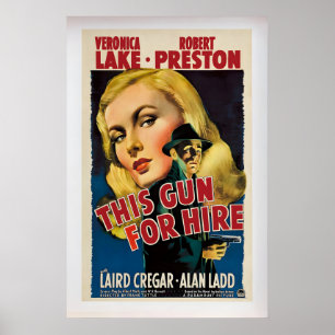 This Gun for Hire Movie Poster  Vintage Film Noir