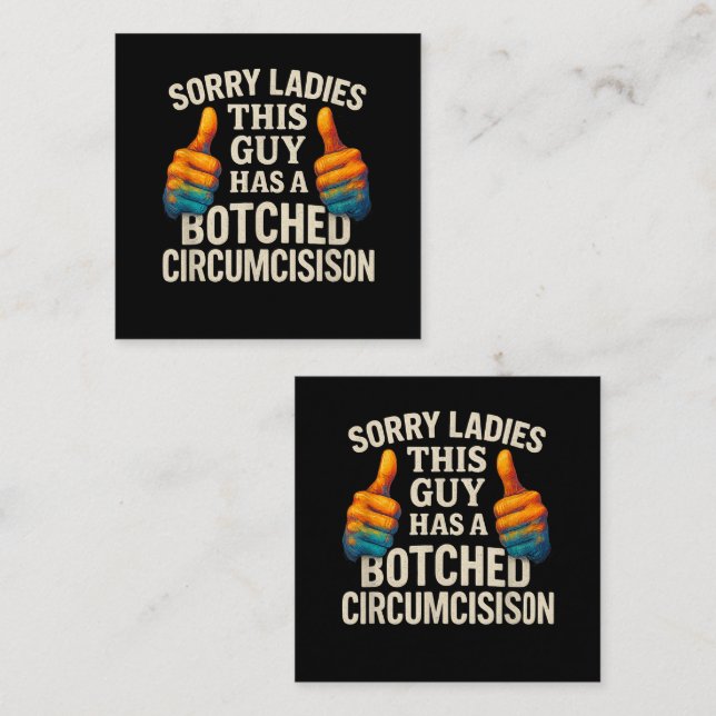 This Guy Botched Funny Cringe Card (Front/Back)