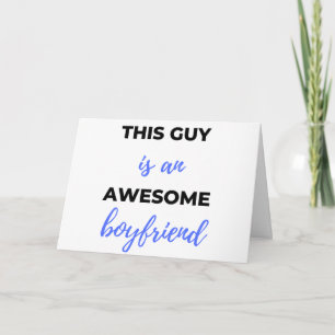 This Guy Is An Awesome Boyfriend Black Card