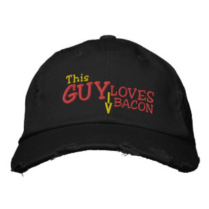 This Guy Loves Bacon Embroidered Hat