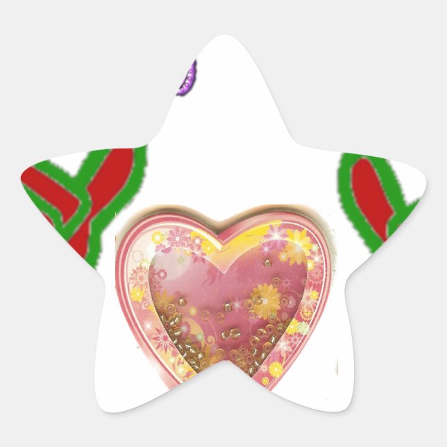 This Guy Loves Big Gift Art Print Star Sticker (Front)