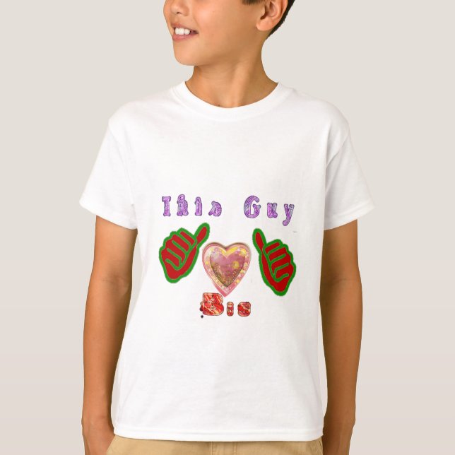 This Guy Loves Big Gift Art Print T-Shirt (Front)