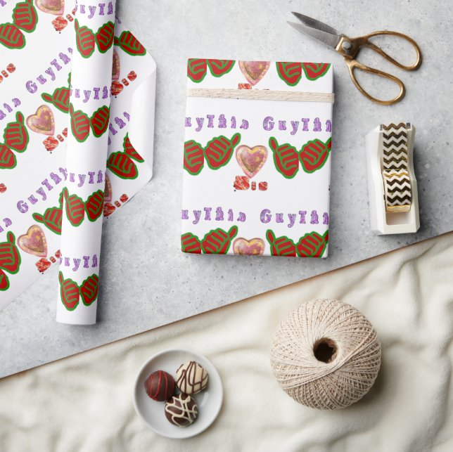 This Guy Loves Big Gift Art Print Wrapping Paper (Crafts)