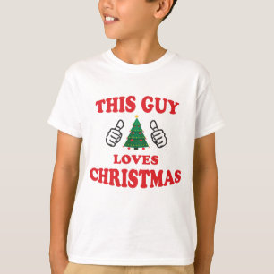 This guy loves christmas T-Shirt