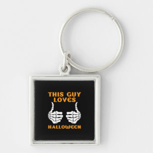 This Guy Loves Halloween Key Ring