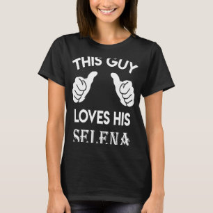 This guy loves his SELENA valentine Anniversary 7 T-Shirt