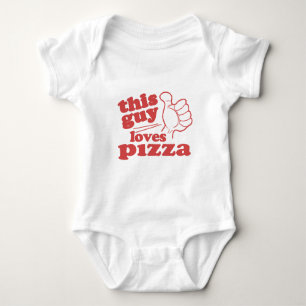 This Guy Loves Pizza Baby Bodysuit