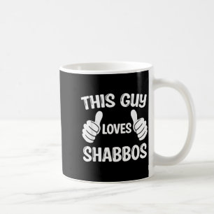 This Guy Loves Shabbos Shabbat Shalom Challah Coffee Mug