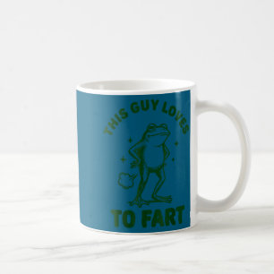 This guy loves to fart frog coffee mug