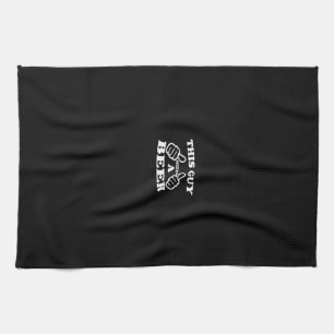 this guy need a beer tea towel