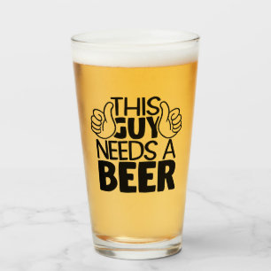 This guy needs beer glass