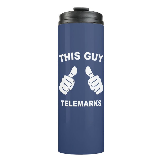 This Guy Telemarks Thermal Tumbler (Front)