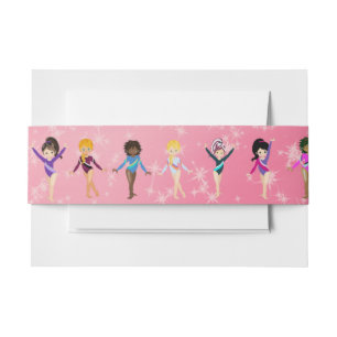 This Gymnast Looks Like Me with Friends   Invitation Belly Band