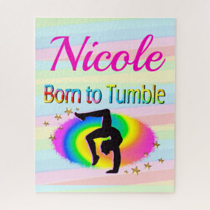 THIS GYMNAST WAS BORN TO TUMBLE JIGSAW PUZZLE