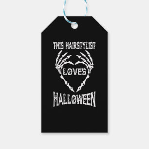 this hairstylist loves halloween tshirts gift tags