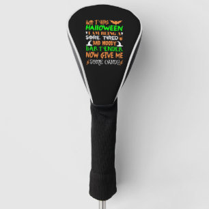 This Halloween Tired Moody Bartender Candy Golf Head Cover