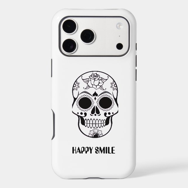This Happy Smile Skull design  (Back)
