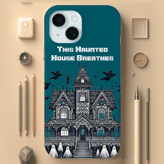 This Haunted House Breathes Spooky Vibes Spirits  iPhone 15 Case