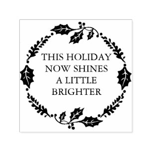 This Holiday Shines Brighter Birth Announcement Self-inking Stamp