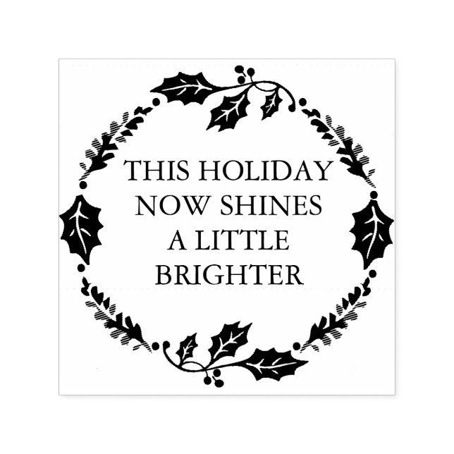 This Holiday Shines Brighter Birth Announcement Self-inking Stamp (Design)