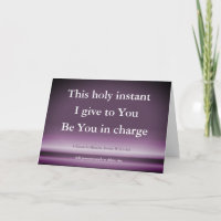 This Holy Instant A Course In Miracles Card