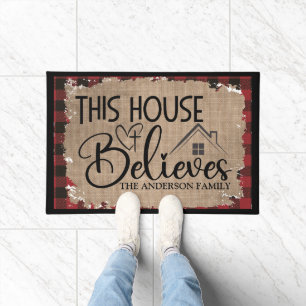 This House Believes Custom Doormat