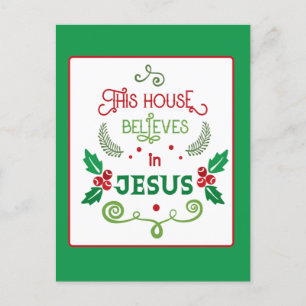 This House Believes in Jesus Postcard