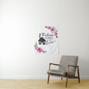 This house is filled with love tapestry