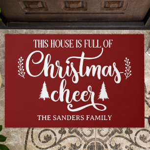 This House is full of Christmas Cheer Christmas Doormat